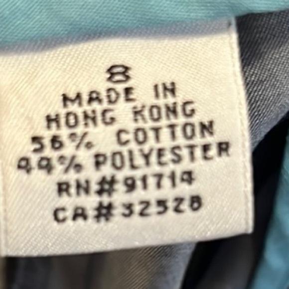 Armani Exchange Gray Dress Pants Flat Front cropped length size 8 - Picture 14 of 14